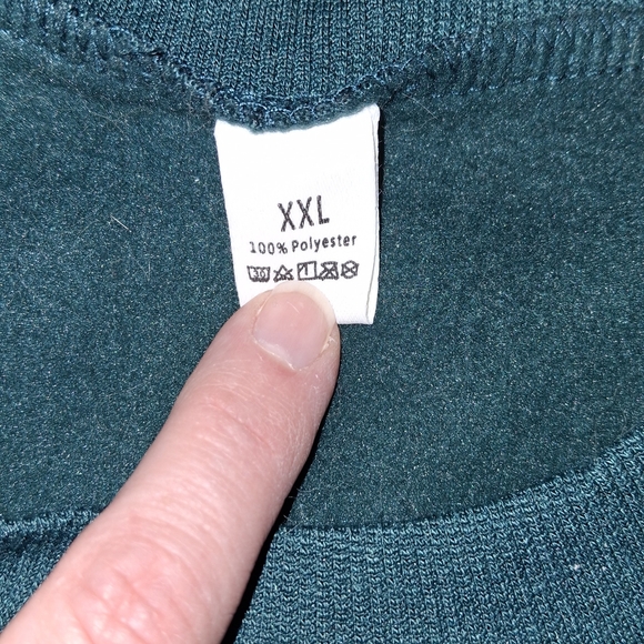 Lucky Dark Green Crewneck Sweatshirt XXL - Picture 3 of 3